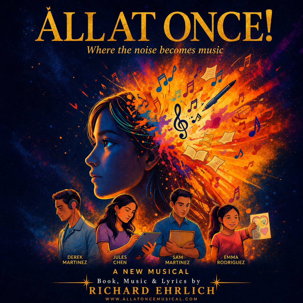 All at Once musical poster