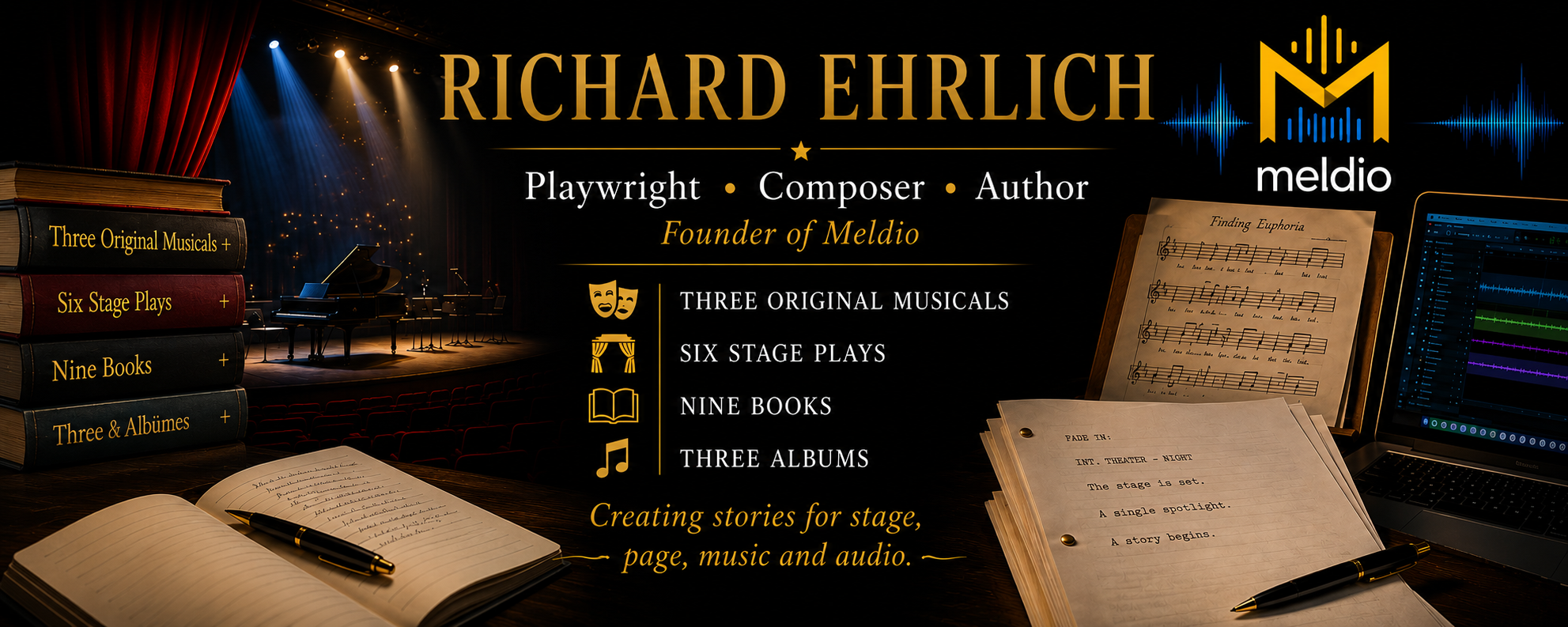 The creative world of Richard Ehrlich — theater, books, music and Meldio